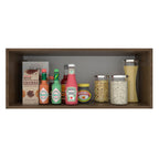 Armário Aéreo Madesa Glamy 80 cm 1 Porta Basculante Rustic