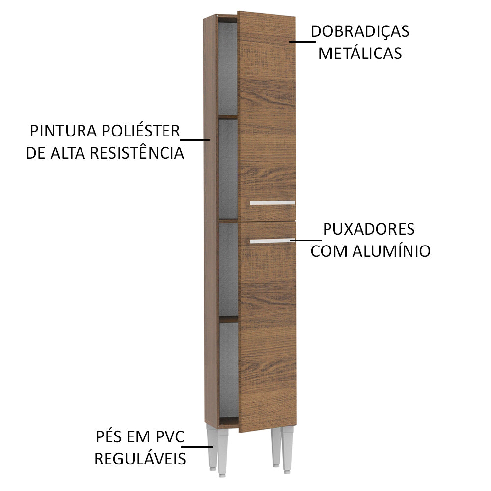 Paneleiro Madesa Emilly 2 Portas Rustic