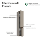 Paneleiro 40 cm 2 Portas Suspenso Crema Nice Madesa