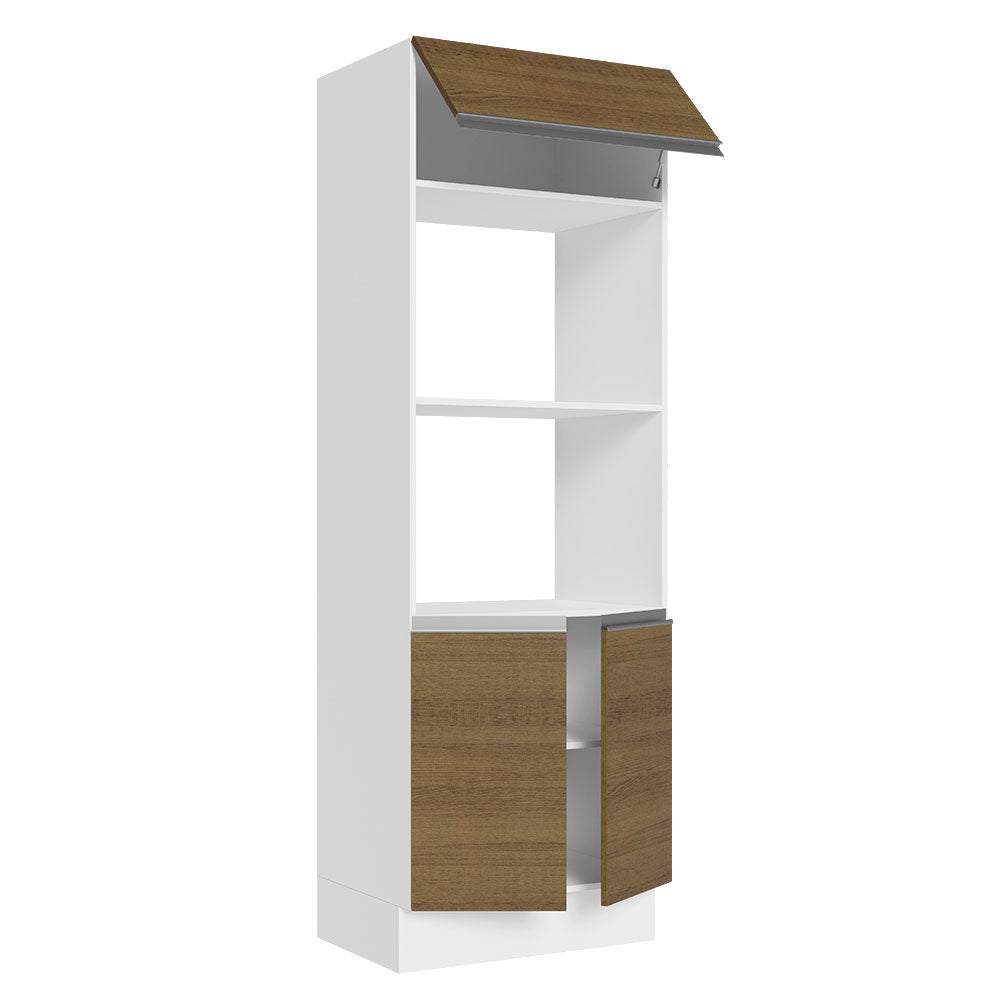 Torre Quente Para 2 Fornos Madesa Acordes 100% MDF Branco/Rustic