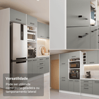 Painel Fechamento Lateral para Cozinha 225 x 60cm Branco Madesa