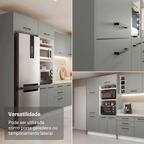 Painel Fechamento Lateral para Cozinha 225 x 60cm Cinza Madesa