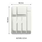 Porta-Talheres Madesa para Balcão de Cozinha Branco