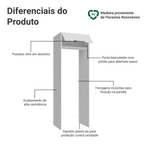 Porta-Geladeira 73 cm 1 Porta Basculante Branco Stella Madesa