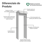 Porta-Geladeira 73 cm 1 Porta Basculante Branco Vik Madesa
