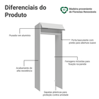 Porta-Geladeira 83 cm 1 Porta Basculante Branco Glamy Madesa