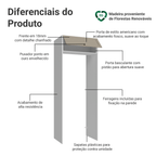 Porta-Geladeira 83 cm 1 Porta Basculante Branco/Crema Vik Madesa