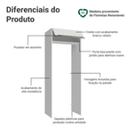 Porta-Geladeira 83 cm 1 Porta Basculante Branco Veludo Lux Madesa