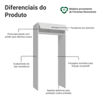Porta-Geladeira 103 cm 1 Porta Basculante Branco Agata Madesa