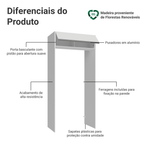Porta-Geladeira 103 cm 1 Porta Basculante Branco Glamy Madesa