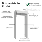 Porta-Geladeira 103 cm 1 Porta Basculante Branco Vik Madesa