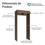 Porta-Geladeira 103 cm 1 Porta Basculante Rustic Glamy Madesa