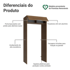 Porta-Geladeira 103 cm 1 Porta Basculante Rustic Stella Madesa