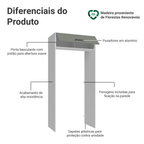 Porta-Geladeira 103 cm 1 Porta Basculante Branco/Cinza Agata Madesa