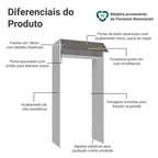 Porta-Geladeira 103 cm 1 Porta Basculante Branco/Cinza Vik Madesa