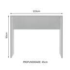 Bancada para Cozinha Madesa 115 cm Branco