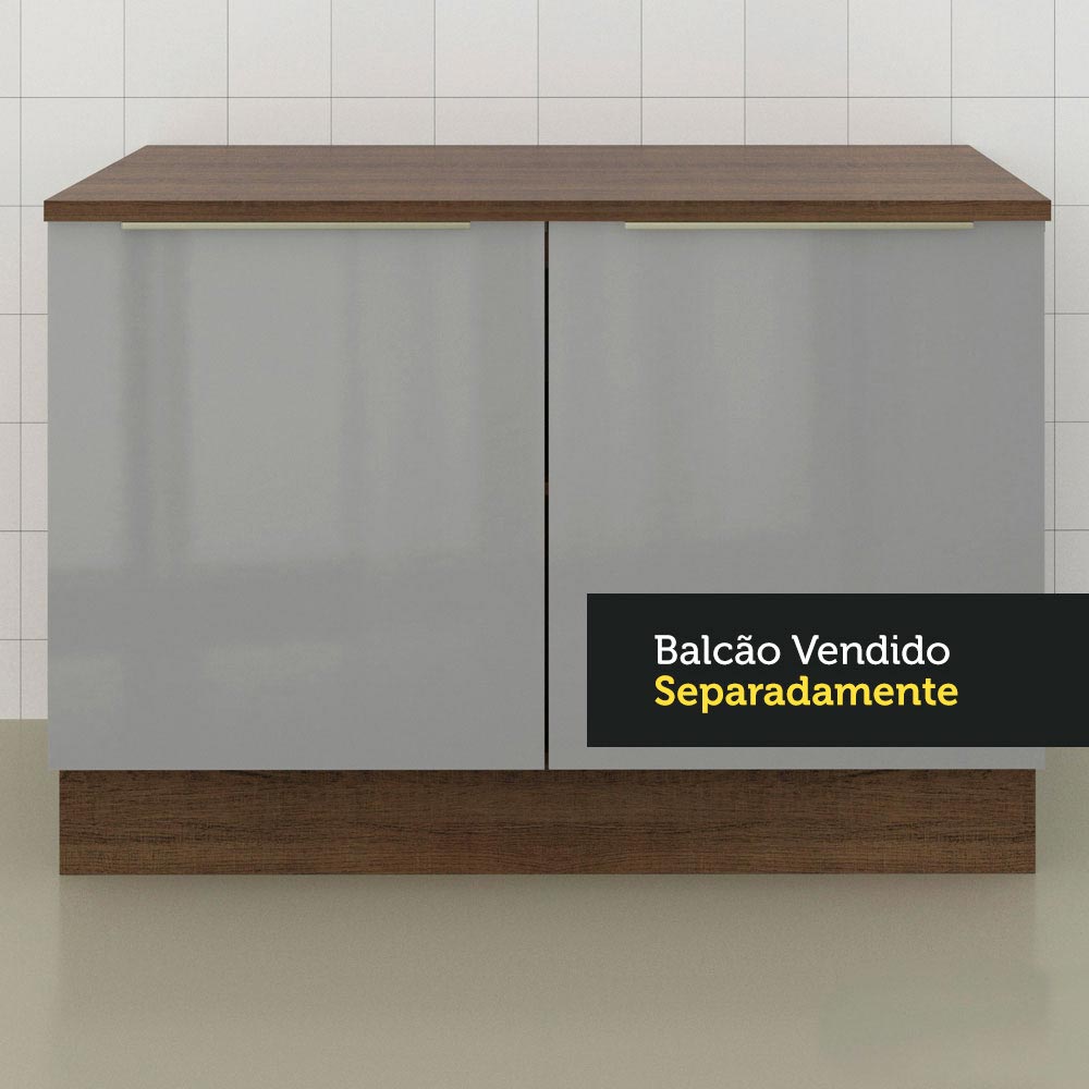 Tampo para Balcão de Pia de 120 x 60 cm para Cozinhas Madesa Glamy, Lux e Stella Rustic