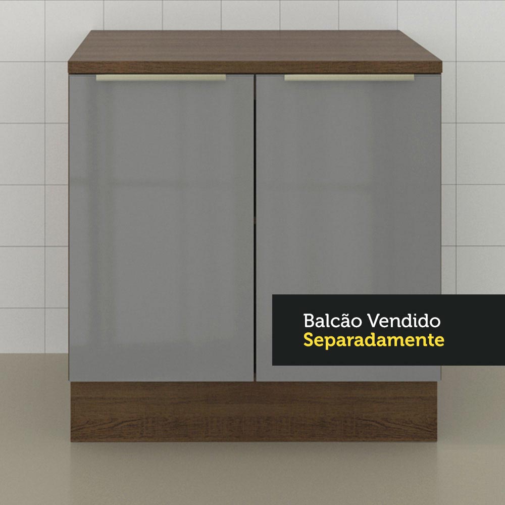 Tampo para Balcão de 80 x 60 cm para Cozinhas Madesa Glamy, Lux e Stella Rustic