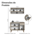 Armário de Cozinha Compacta 120 cm Crema Nice Madesa 01