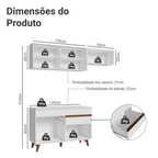 Armário de Cozinha Compacta 190cm Branco Reims Madesa 05