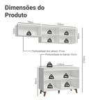 Armário de Cozinha Compacta 190cm Branco Reims Madesa 08