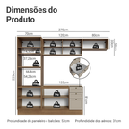 Armário de Cozinha Completa 270 cm Rustic/Crema Vik Madesa 04
