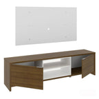 Rack Madesa Metz e Painel para TV até 55 Polegadas Rustic/Branco