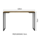 Conjunto Escritório Home Office com Mesa Industrial + Gaveteiro Rustic/Branco Madesa