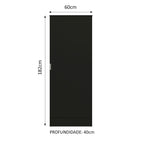 Armário Multiuso 60 cm 1 porta Preto Madesa