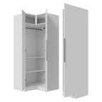 Guarda-Roupa Modulado de Canto 3 Portas Branco Neo Madesa