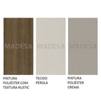 Conjunto Sala de Jantar Lousiana Madesa Mesa Tampo de Madeira com 6 Cadeiras Rustic/Crema/Sintético Bege
