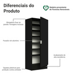 Sapateira Armário Multiuso Madesa Isis 1 Porta Preto