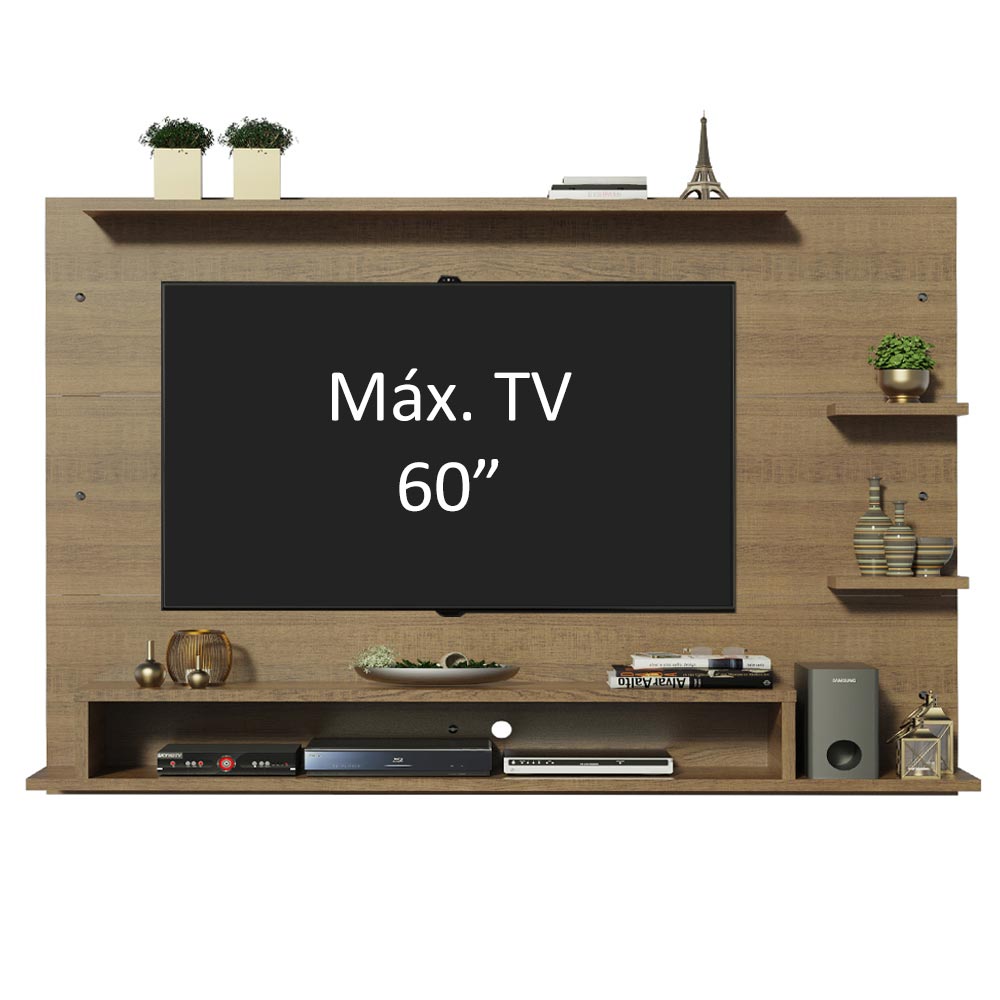 Painel para TV até 60 Polegadas Madesa Alfa Rustic