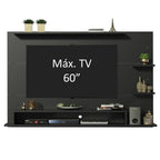 Painel para TV até 60 Polegadas Madesa Alfa Preto