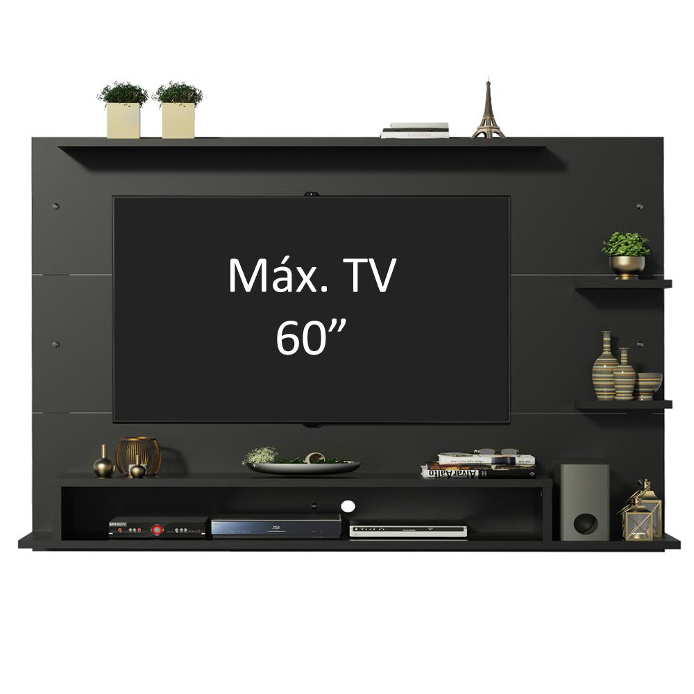 Painel para TV até 60 Polegadas Madesa Alfa Preto