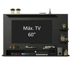 Painel para TV até 60 Polegadas Madesa Alfa Preto