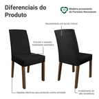 Kit 2 Cadeiras de Jantar 4255 Rustic/Oxford Madesa