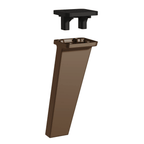 Kit com 4 Pés Bronze de Polipropileno para Cozinhas Nice Madesa