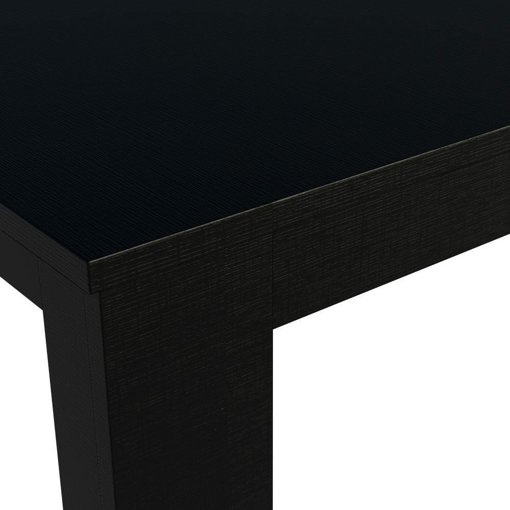 Mesa de Jantar Madesa Retangular Tampo de Madeira 5231 Preto