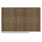 Mesa de Jantar Madesa com Tampo de Vidro 5251A Rustic