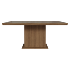 Mesa de Jantar Retangular Tampo com Moldura e Vidro Sobreposto Rustic 5275 Madesa