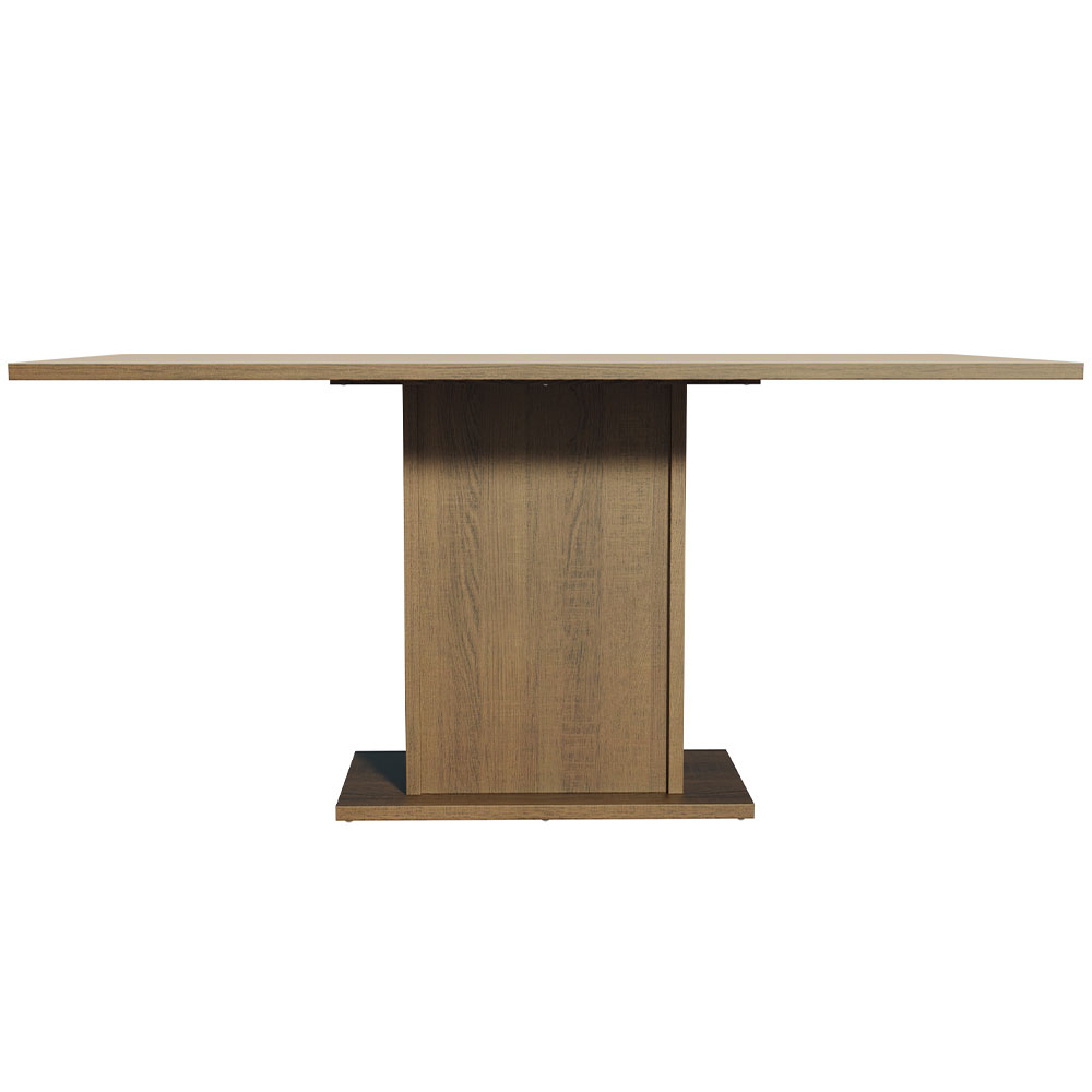 Mesa de Jantar Retangular Tampo de Madeira Rustic/Crema 5275 Madesa