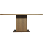 Mesa de Jantar Retangular Tampo de Madeira Rustic/Preto 5275 Madesa