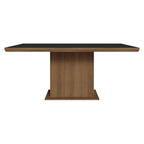 Mesa de Jantar Retangular Tampo com Moldura Rustic/Preto 5275 Madesa