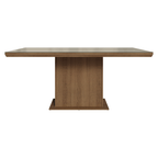 Mesa de Jantar Retangular Tampo com Moldura e Vidro Sobreposto Rustic/Crema 5275 Madesa