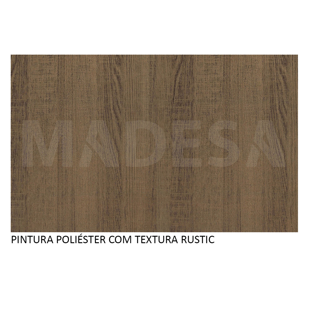 Mesa de Jantar Madesa Quadrada Tampo de Madeira 5286A Rustic