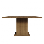 Mesa de Jantar Madesa Quadrada Tampo de Madeira 5286A Rustic