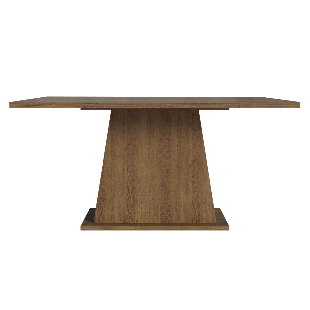 Mesa de Jantar Retangular Tampo de Vidro Rustic 5364 Madesa