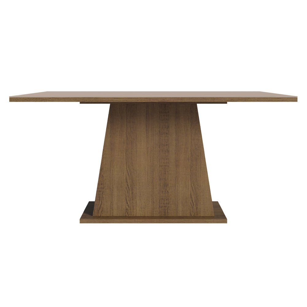 Mesa de Jantar Madesa Retangular Tampo de Madeira 5364 Rustic/Crema