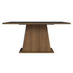 Mesa de Jantar Retangular Tampo de Vidro Rustic/Preto 5364 Madesa 02